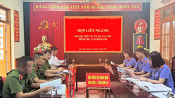VKSND khu vực 4, tỉnh Sơn La phối hợp tổ chức họp liên ngành giải quyết các vụ án, vụ việc đình chỉ, tạm đình chỉ