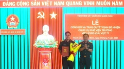 Công bố, trao Quyết định bổ nhiệm Phó Viện trưởng VKSQS khu vực 71 Quân khu 7
