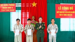 Trại giam quân sự khu vực Miền Trung và Trại tạm giam Quân khu 5: Công bố Quyết định đặc xá đợt 2 năm 2025
