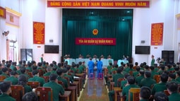 VKSQS Quân khu 5 phối hợp xét xử lưu động vụ án hình sự lừa đảo chiếm đoạt tài sản