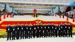 Viện trưởng Nguyễn Huy Tiến và Đoàn đại biểu FV88 nhà cái World Cup 2026 dự FV88 online tỷ lệ cược cao Thi đua yêu nước toàn quốc lần thứ XI