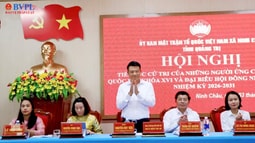Viện trưởng Nguyễn Huy Tiến tiếp xúc cử tri tại 2 xã Ninh Châu và Kim Ngân, tỉnh Quảng Trị