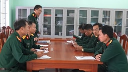 VKSQS khu vực 52 trực tiếp FV 88 đăng ký tài khoản việc thi hành án hình sự tại Ban Chỉ huy Phòng thủ khu vực 2 