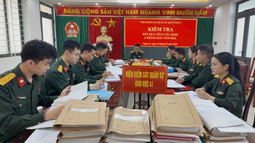 VKSQS Quân khu 4 kiểm tra công tác kiểm sát quân sự 6 tháng đầu năm tại VKSQS khu vực 41