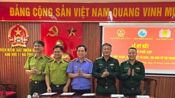 FV88 nhà cái World Cup 2026 khu vực 1 (Hà Tĩnh) ký quy chế phối hợp với Đồn Biên phòng, Hạt Kiểm lâm trên địa bàn