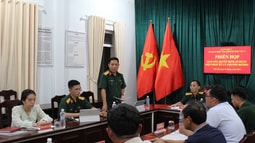 VKSQS khu vực 53 tham gia phiên họp, xử lý chuyển hướng đối với bị can là người chưa thành niên phạm tội
