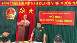 VKSQS Quân khu 4 tổ chức Hội nghị sơ kết công tác FV 88 đăng ký tài khoản quân sự 6 tháng đầu năm 2026
