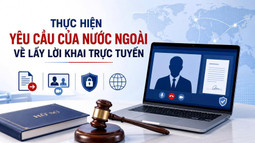 Hướng dẫn việc thực hiện yêu cầu của nước ngoài về lấy lời khai trực tuyến