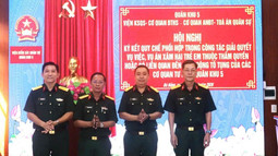 VKSQS Quân khu 5 ký Quy chế liên ngành trong giải quyết các vụ việc, vụ án xâm hại trẻ em