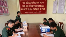 VKSQS khu vực 43 tăng cường trực tiếp kiểm sát việc tiếp nhận, giải quyết nguồn tin về tội phạm