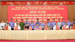 VKSND tỉnh Phú Thọ và Công an tỉnh phối hợp với các sở, ngành, cơ quan liên quan ký quy chế phối hợp xử lý tin báo về tội phạm