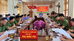 VKSND khu vực 7 (Hưng Yên) tổ chức Hội nghị đánh giá công tác phối hợp với Công an các xã và góp ý dự án BLTTHS (sửa đổi)