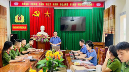 VKSND khu vực 1 (Hà Tĩnh) kiểm sát trực tiếp việc tiếp nhận, giải quyết nguồn tin về tội phạm tại 08 Công an cấp xã, phường trên địa bàn