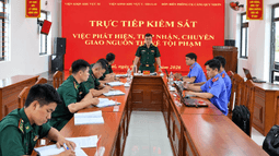 VKSQS khu vực 52 kiểm sát việc phát hiện, tiếp nhận, chuyển giao nguồn tin về tội phạm