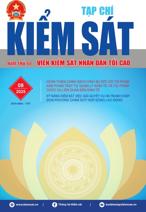 GIỚI THIỆU TẠP CHÍ KIỂM SÁT SỐ 08/2025