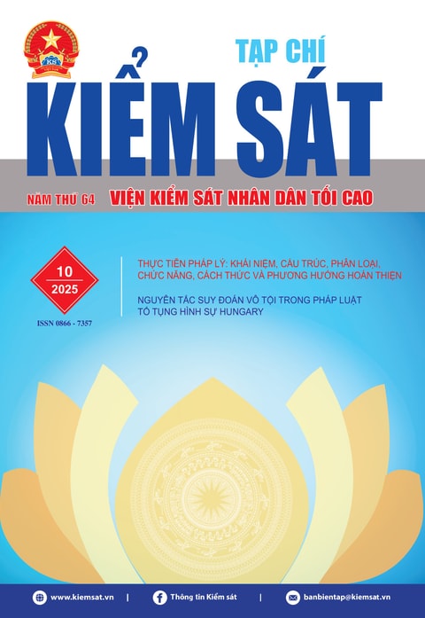 Giới thiệu Tạp chí Kiểm sát số 10/2025