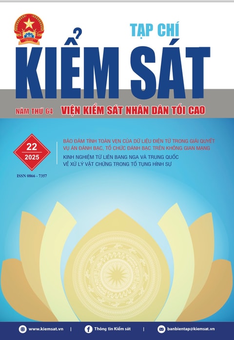 Giới thiệu Tạp chí Kiểm sát số 22/2025
