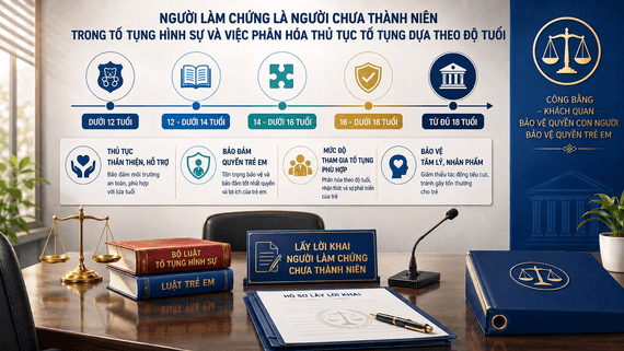 Người làm chứng là người chưa thành niên trong tố tụng hình sự và việc phân hóa thủ tục tố tụng dựa theo độ tuổi